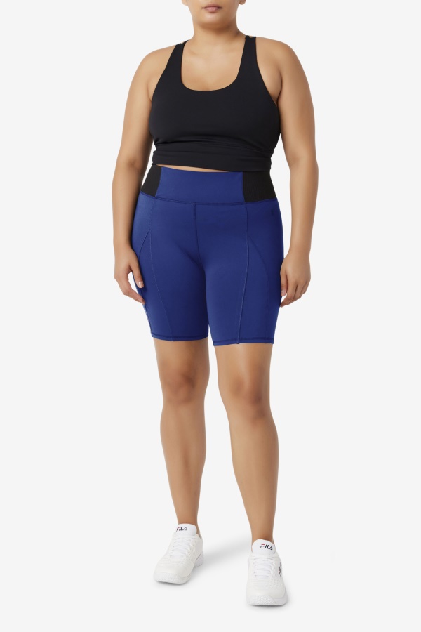 Navy Peony/Black Forza 8\" Texture Bike Short Fila