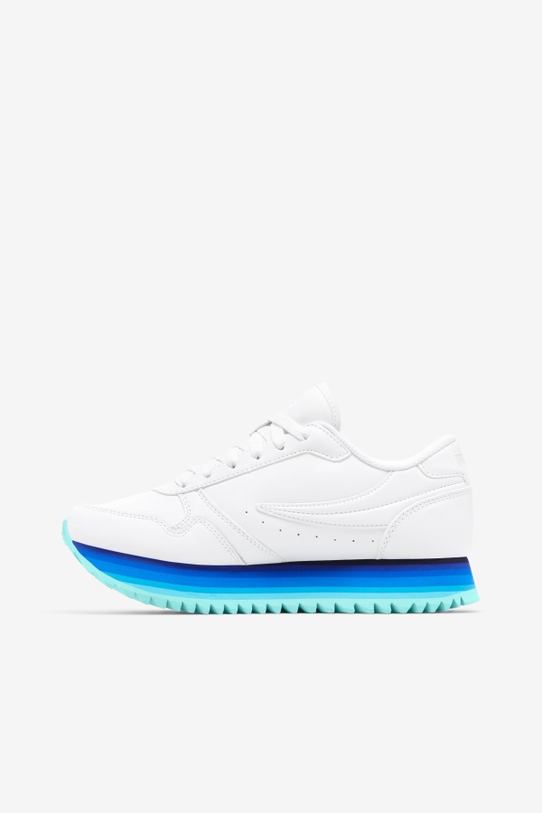 Fila FS מסלול נשים לבן/ נייבי/ ערובה כחול