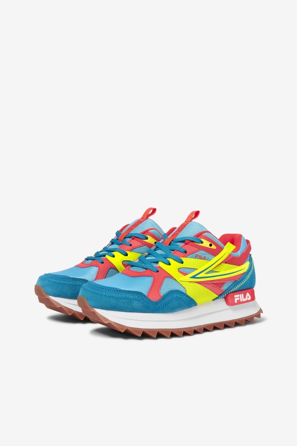 מסלול סנדנל לנשים Fila Bluefish/צהוב/אלמוג לוהט