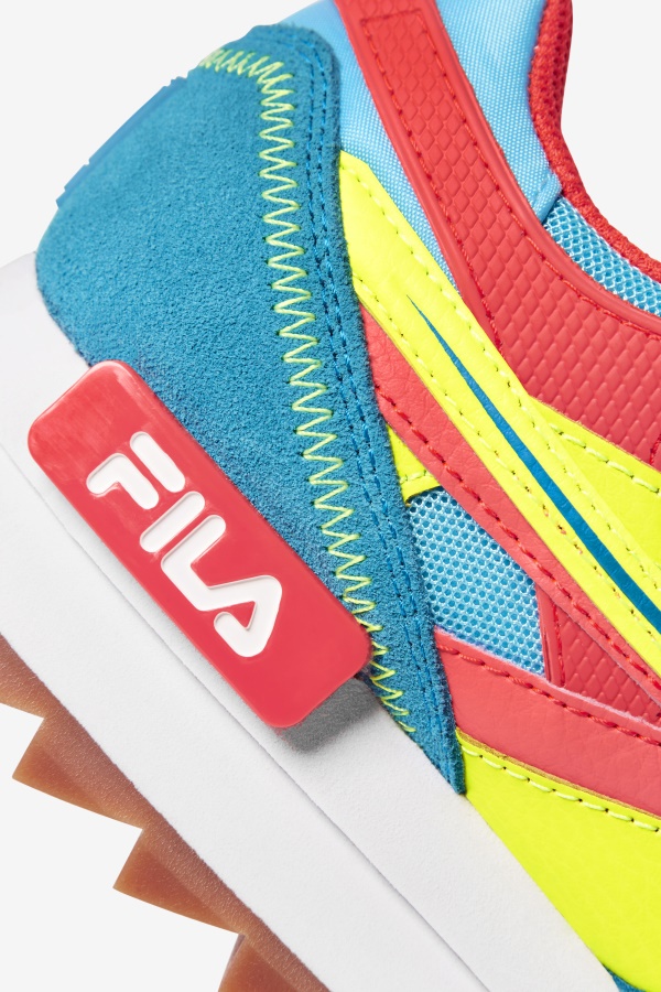 מסלול סנדנל לנשים Fila Bluefish/צהוב/אלמוג לוהט