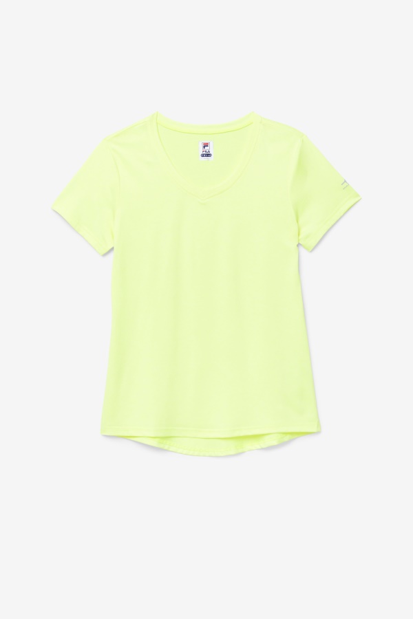 צווארון V משיי של Fila Yellowheather Pickleball