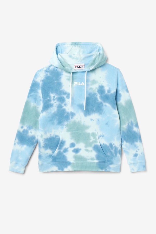 לבן/שפלש/הכל/לאטיגו ביי Aerolynn Tie Dye Hoodie Fila