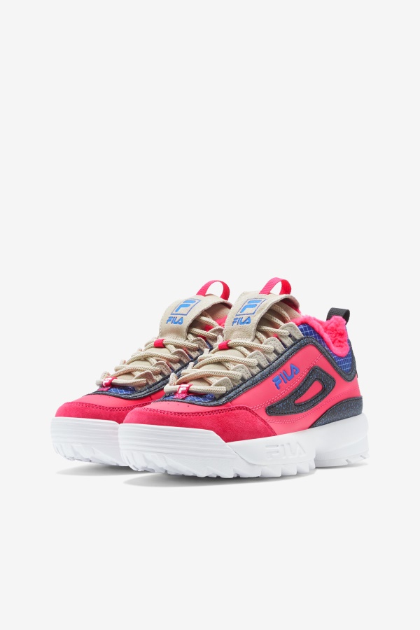 Fila Women\'s Disruptor 2 פרימיום נוצץ/שחור/פנינת זרעים