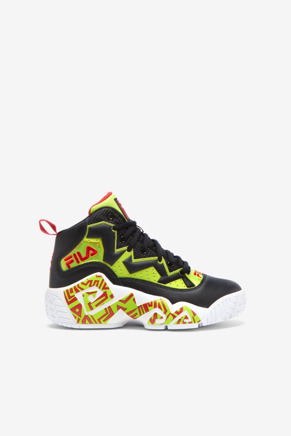 Fila Big Kids's Mb טיול לילה אדום/ליים פאנץ'/שחור