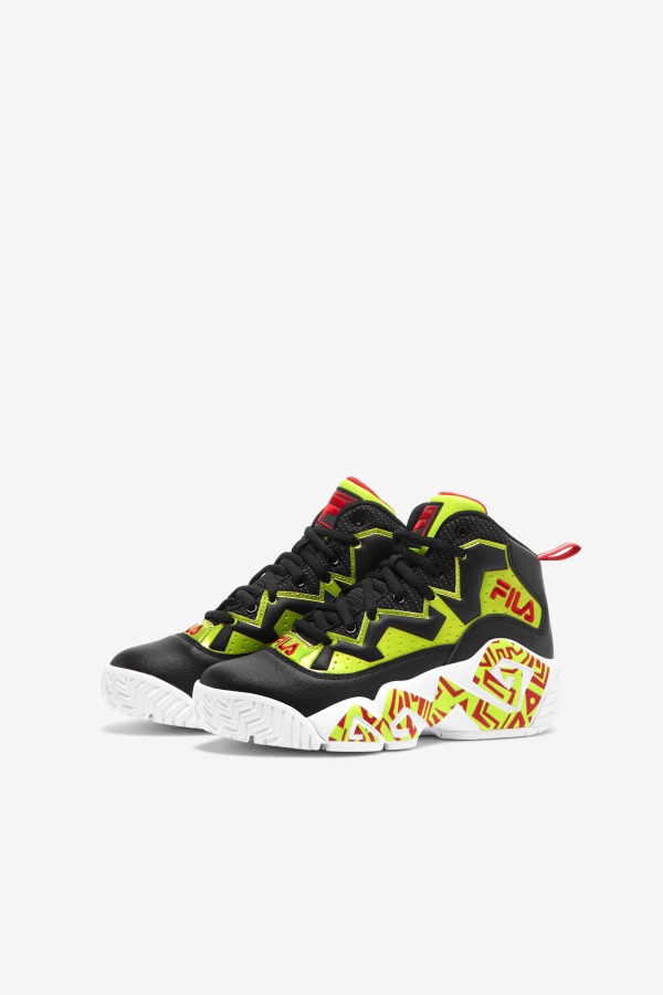 Fila Big Kids\'s Mb טיול לילה אדום/ליים פאנץ\'/שחור