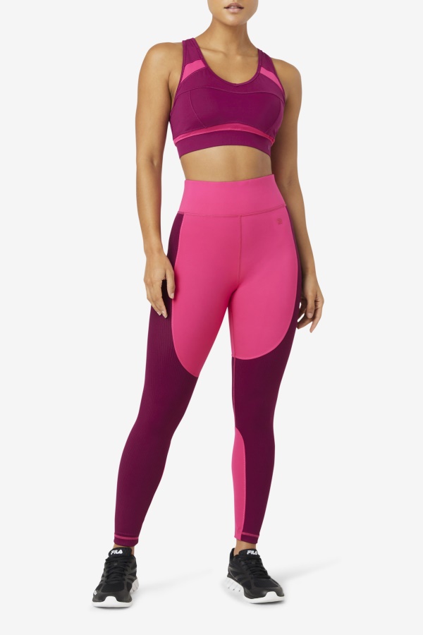 חזיית ספורט Mprpl/ppck Fila Uplift Racerback