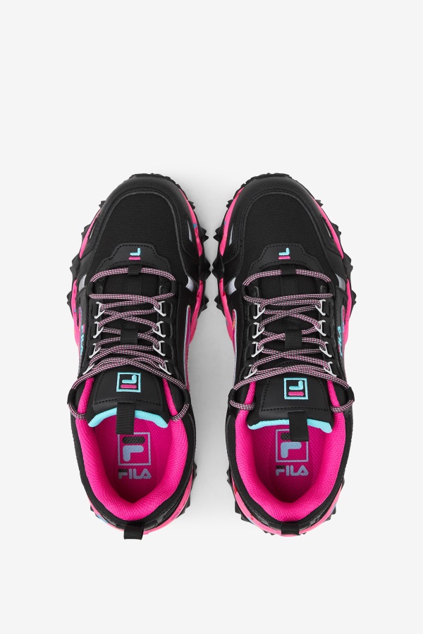Fila נשים Oakmont Tr שחור/ורוד Glo/bluefish