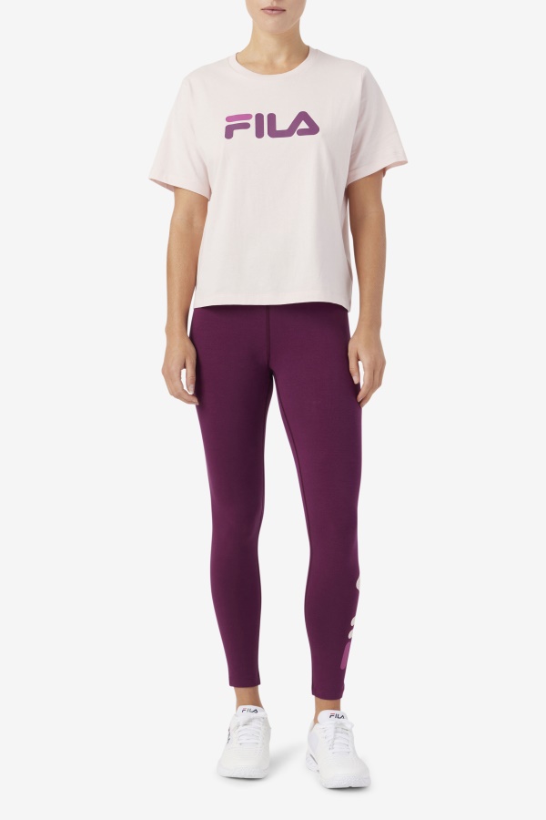 Elora Legging Fila יין ענבים/פוטפורי/רוז\'
