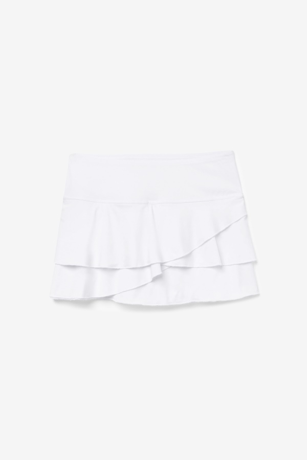 Pickleball מודפס מדורגים Skort Fila לבן