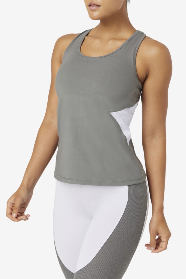 Fila Uplift Open Racerback גופיית גרגויל/לבנדר כחול
