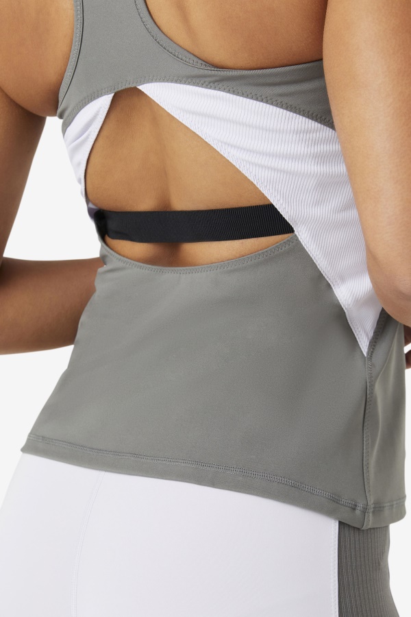 Fila Uplift Open Racerback גופיית גרגויל/לבנדר כחול