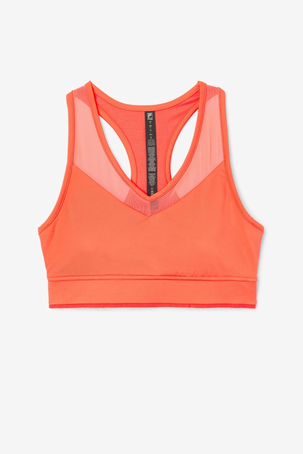Hot Coral Uplift חזיית Racerback Fila