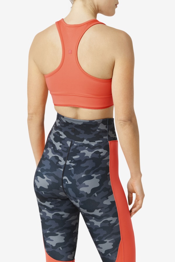 Hot Coral Uplift חזיית Racerback Fila
