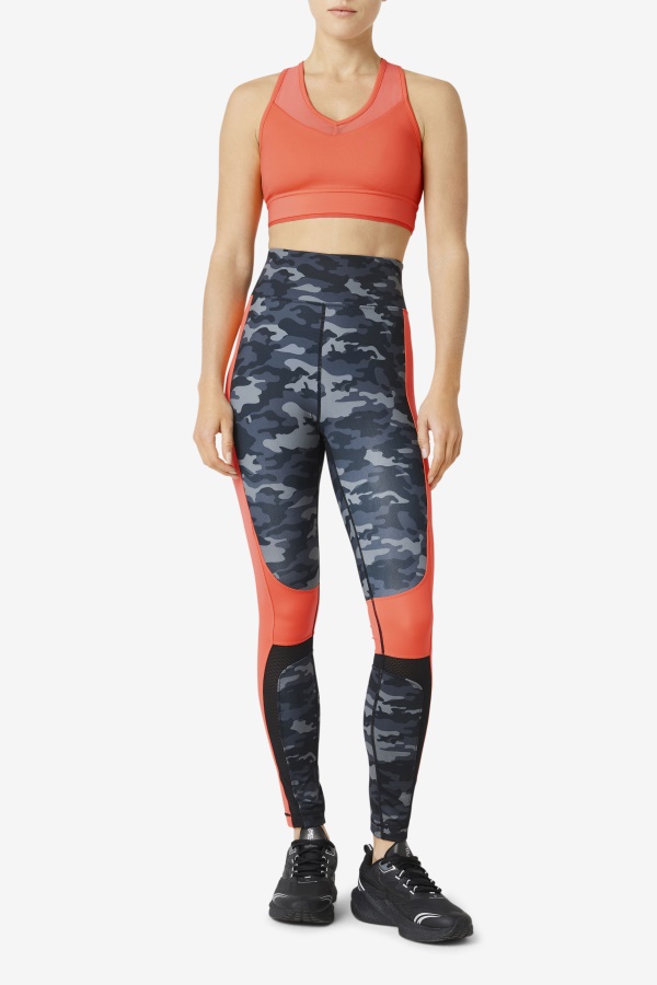 Hot Coral Uplift חזיית Racerback Fila