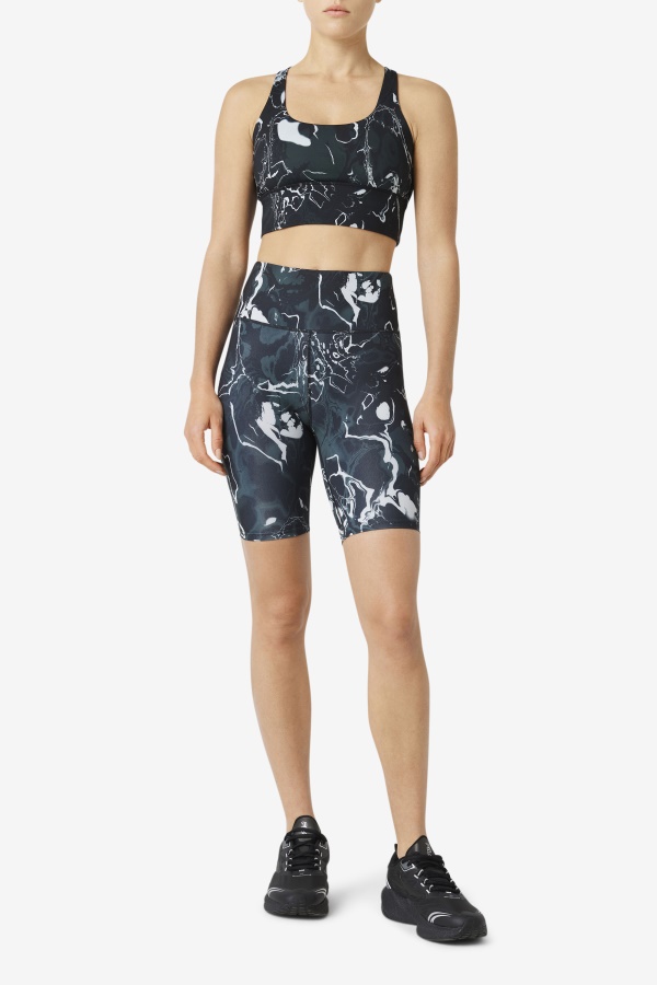 Forza 8\" Bike Short Black Marble Fila