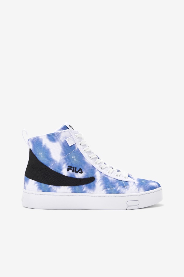 לבן/קובלט בהיר/ כחול סערה ג'נאיו Tie Dye Fila