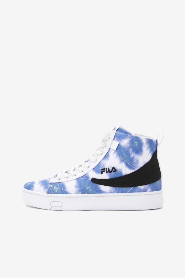 לבן/קובלט בהיר/ כחול סערה ג\'נאיו Tie Dye Fila