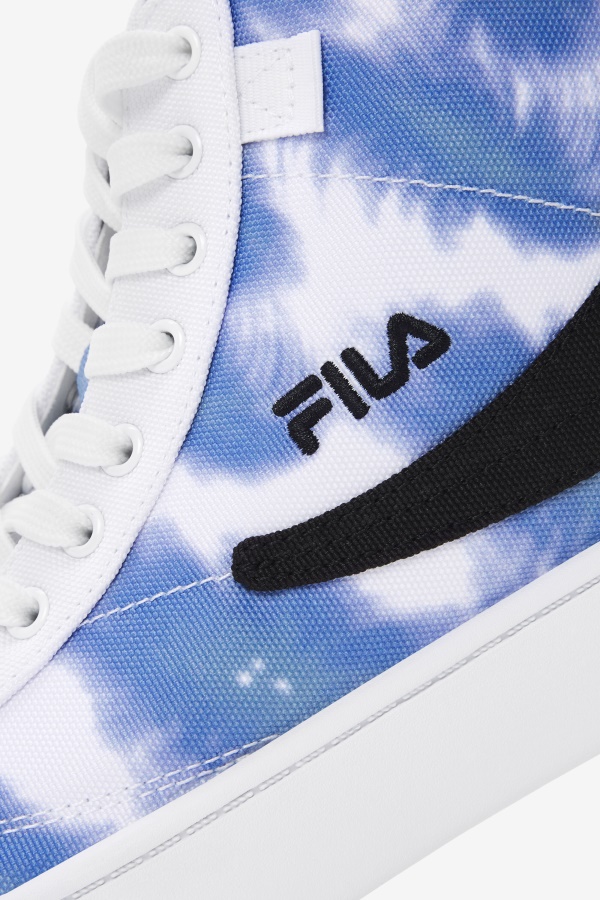 לבן/קובלט בהיר/ כחול סערה ג\'נאיו Tie Dye Fila