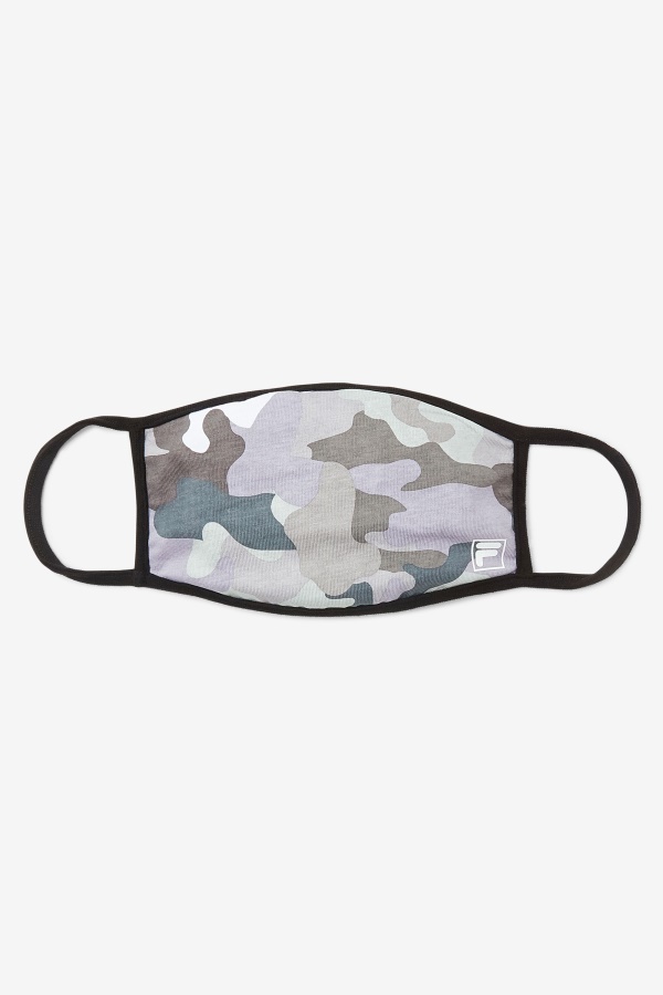 מסכת פנים הסוואה אפורה Camo Fila אפורה