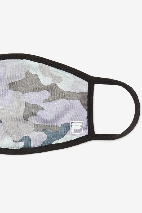 מסכת פנים הסוואה אפורה Camo Fila אפורה