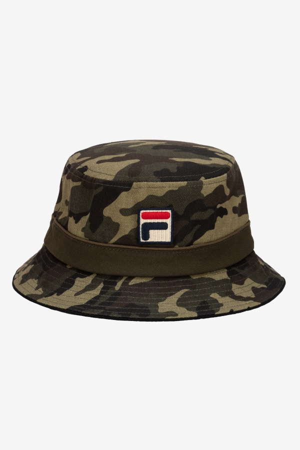 כובע דלי Camo Camo ירוק צבאי פילה