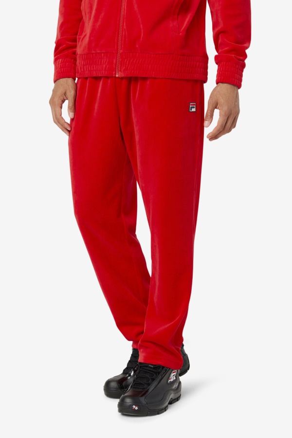מכנס קטיפה אדום Fila O-fit