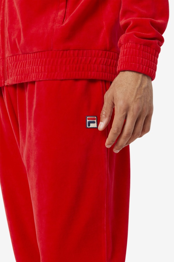 מכנס קטיפה אדום Fila O-fit