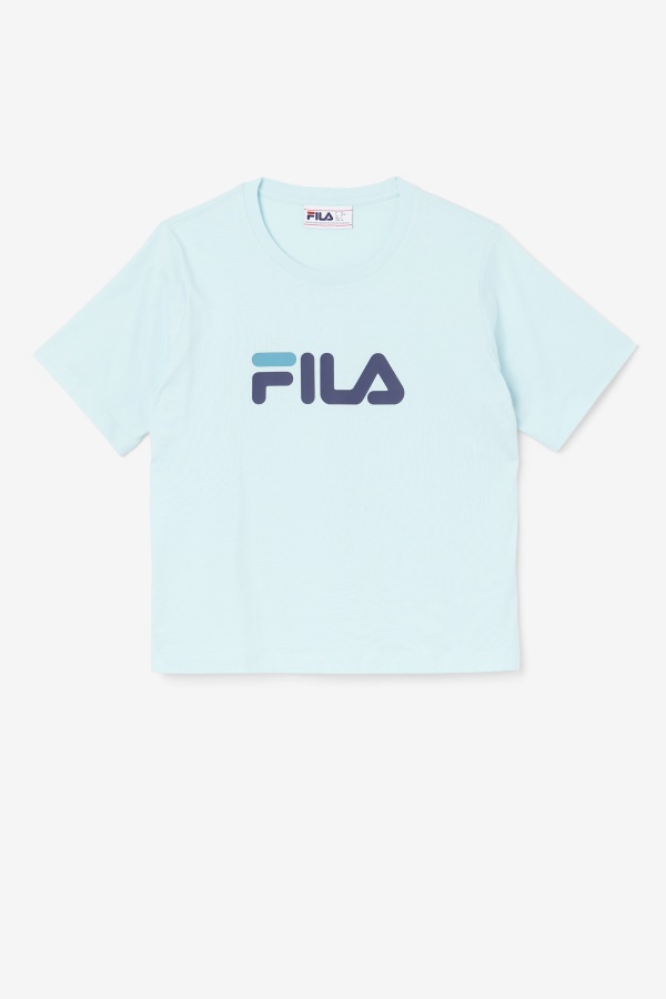 Thea Tee Fila Iced Aqua/navy/biscay Bay