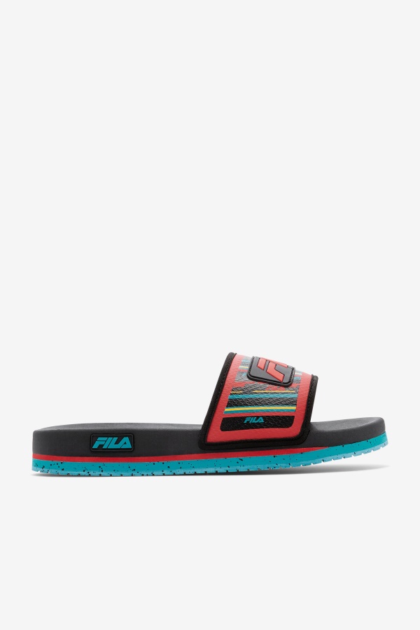 מגלשת ירחי Fila Black/capri Breeze/אדום לגברים