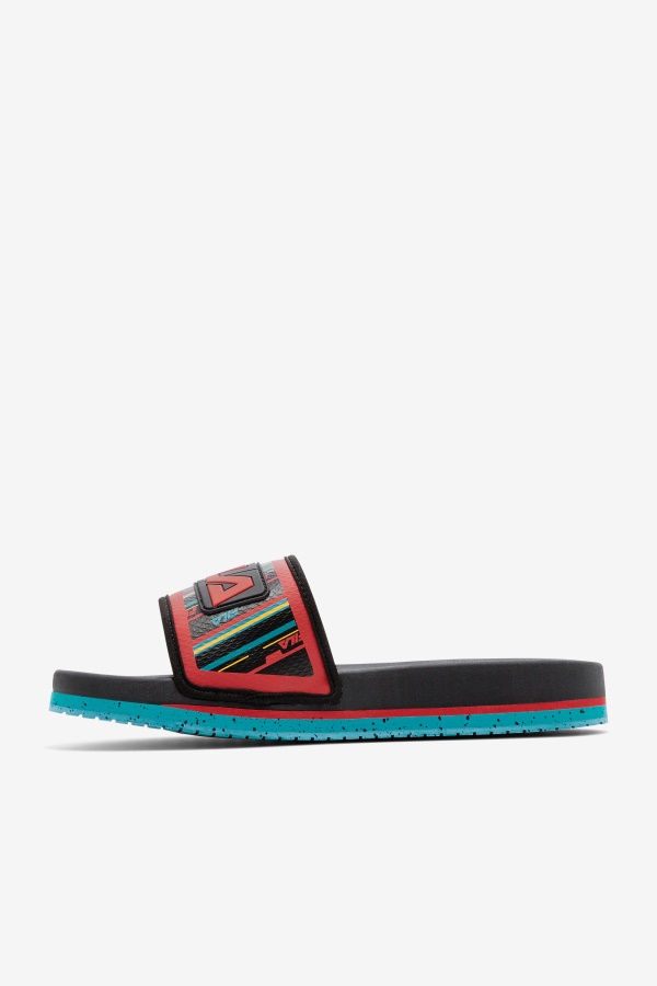 מגלשת ירחי Fila Black/capri Breeze/אדום לגברים