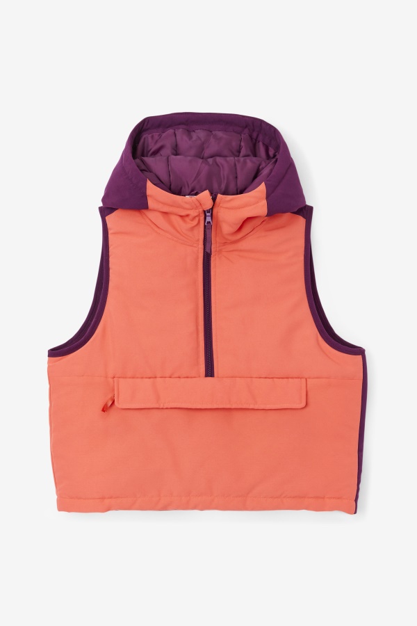 Nevaeh Half Zip Vest Fila Cayenne/סלק כבוש