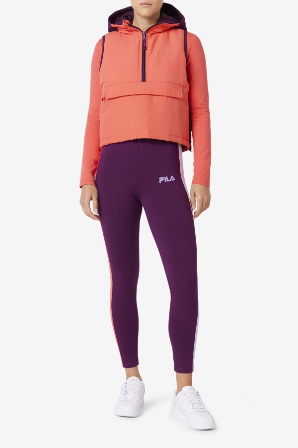 Nevaeh Half Zip Vest Fila Cayenne/סלק כבוש