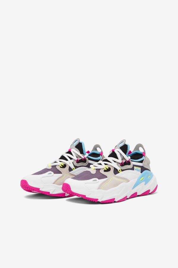 Fila White/pink Glo/bluefish Women\'s Ray Tracer Evo 2
