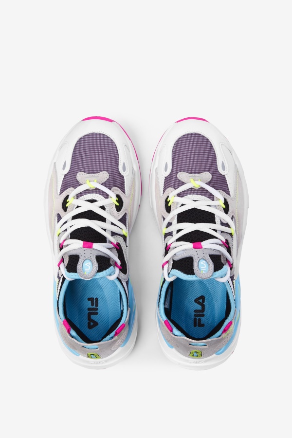 Fila White/pink Glo/bluefish Women\'s Ray Tracer Evo 2