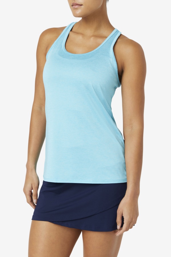 Fila Bluefish Heather Pickleball Racerback Tank