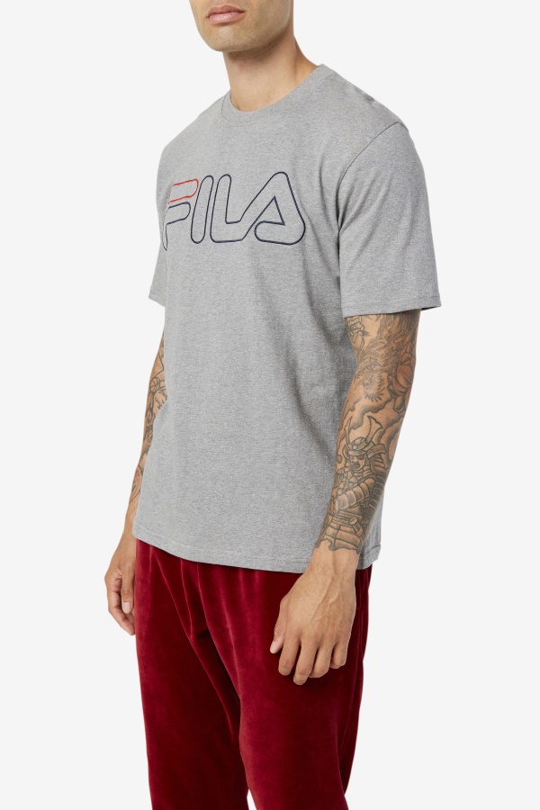 Fila Borough Tee Heather/navy/אדום