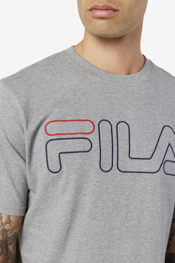 Fila Borough Tee Heather/navy/אדום