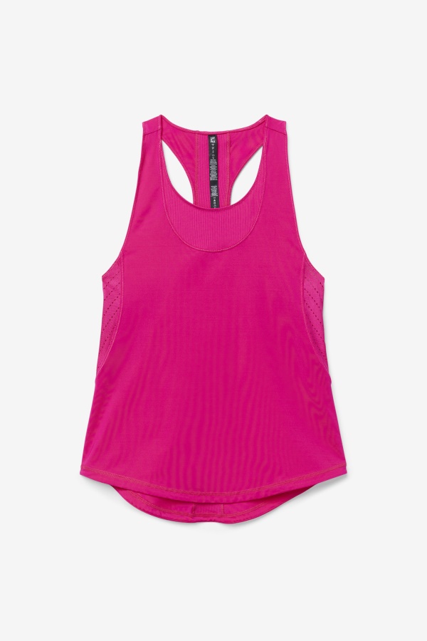 גופיית רייסרבק בעלת מרקם של Fila Brtpink Uplift
