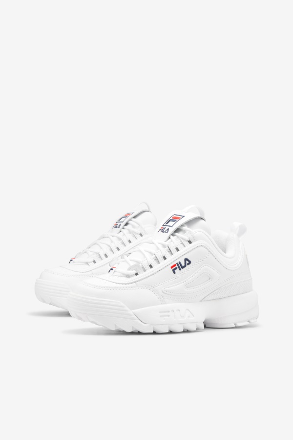 Fila Men\'s Disruptor 2 לבן/כהה/אדום