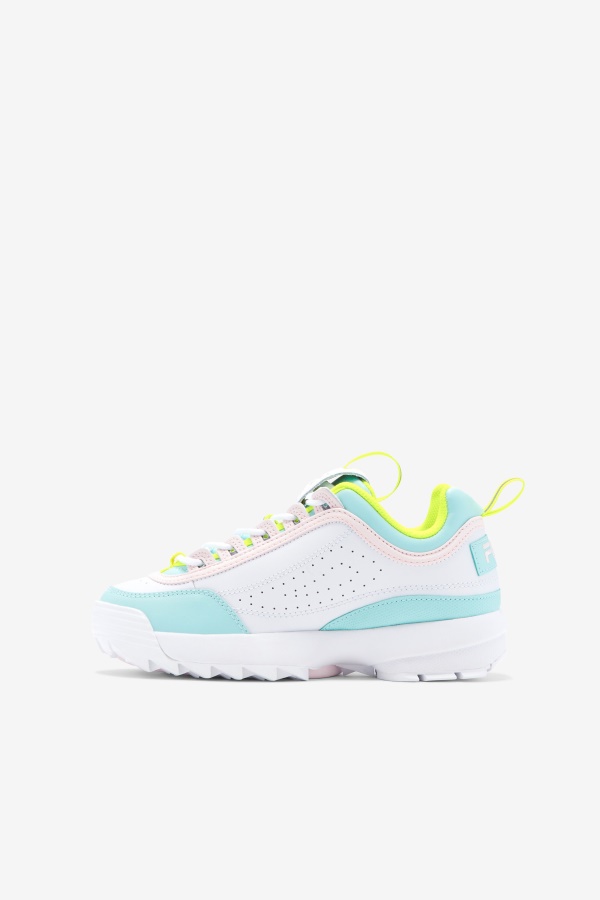 Fila Little Children\'s Disruptor 2 פרימיום לבן/צהוב/כחול