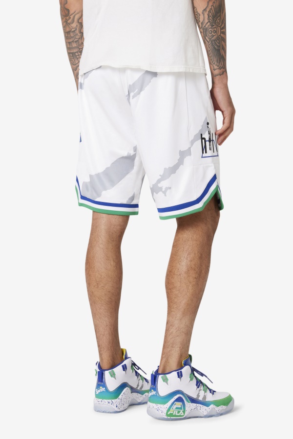 לבן/כחול/Gly Shaueit/Golden Grant Hill X Sprite Short Fille