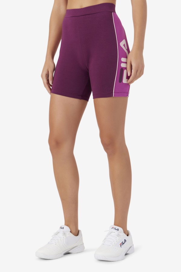 Fila Davina Bike יין ענבים קצר/רוז\'/פוטפורי