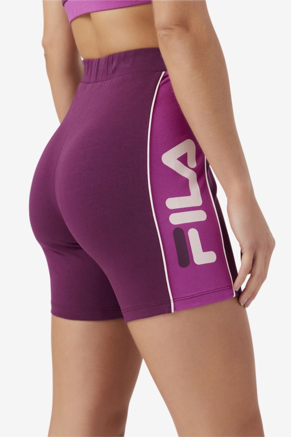 Fila Davina Bike יין ענבים קצר/רוז\'/פוטפורי