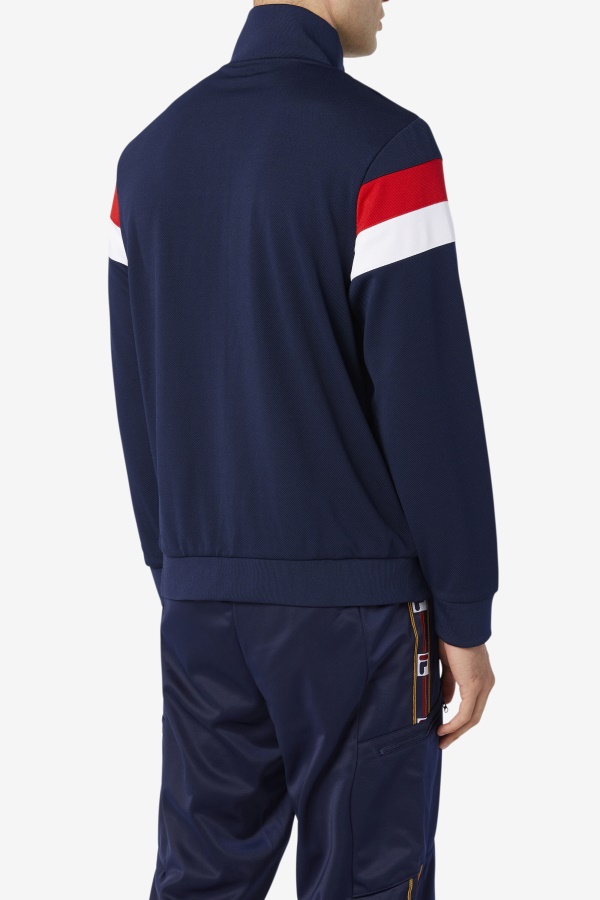 מעיל טרנינג Fila Malcolm Peacoat/אדום/לבן