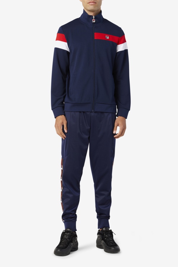 מעיל טרנינג Fila Malcolm Peacoat/אדום/לבן
