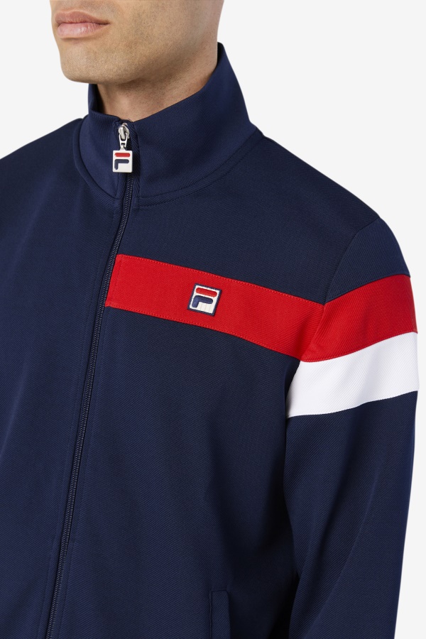 מעיל טרנינג Fila Malcolm Peacoat/אדום/לבן