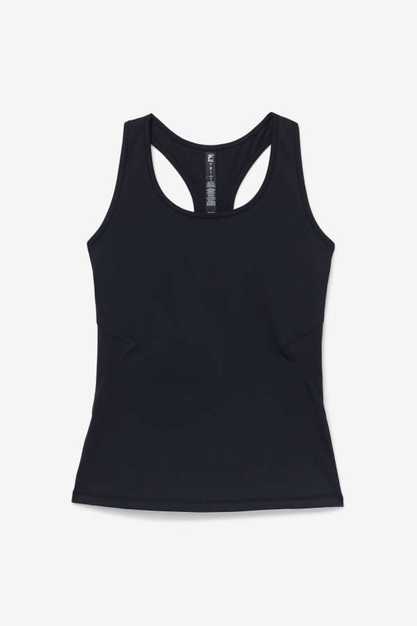 גופייה שחורה עילוי פתוח Racerback Fila