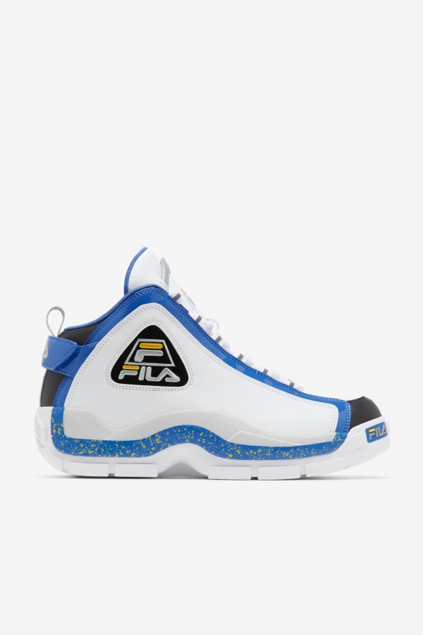 Fila Men's Grant Hill 2 לבן/ערפיליות כחולות/לימון