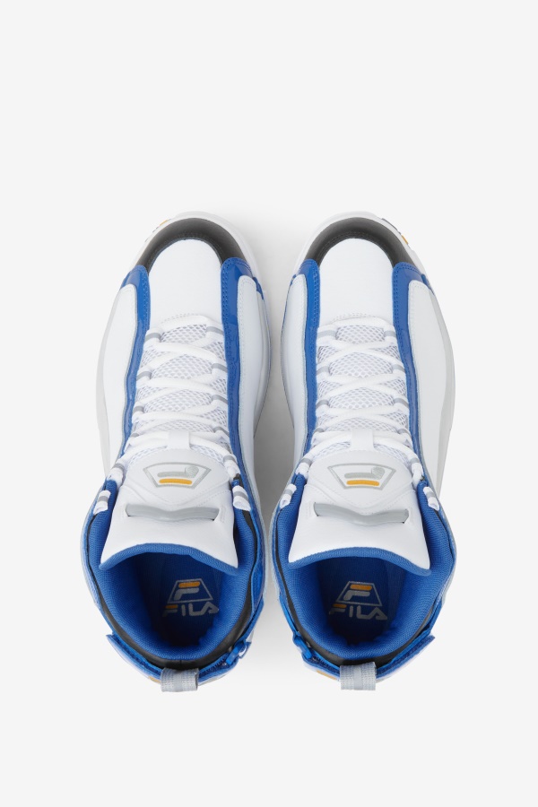 Fila Men\'s Grant Hill 2 לבן/ערפיליות כחולות/לימון