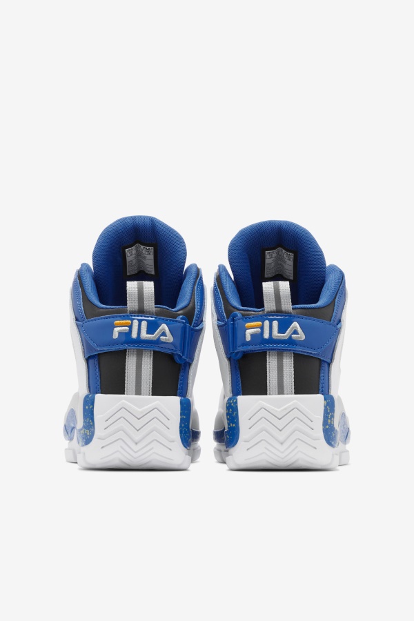 Fila Men\'s Grant Hill 2 לבן/ערפיליות כחולות/לימון